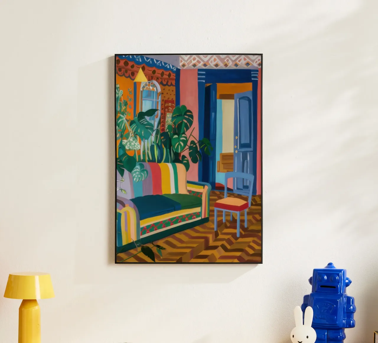 Vibrant Reading Room alu-dibond by Pale Aura