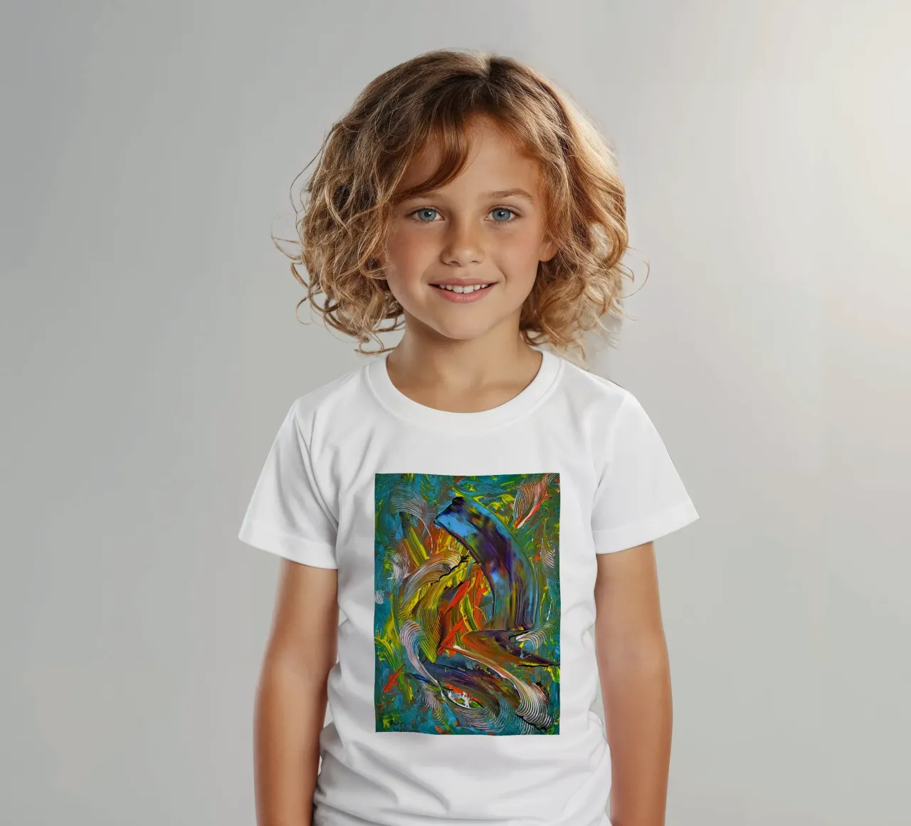 HOPE Kinder T-Shirt von Thierry Vobmann Abstract painting