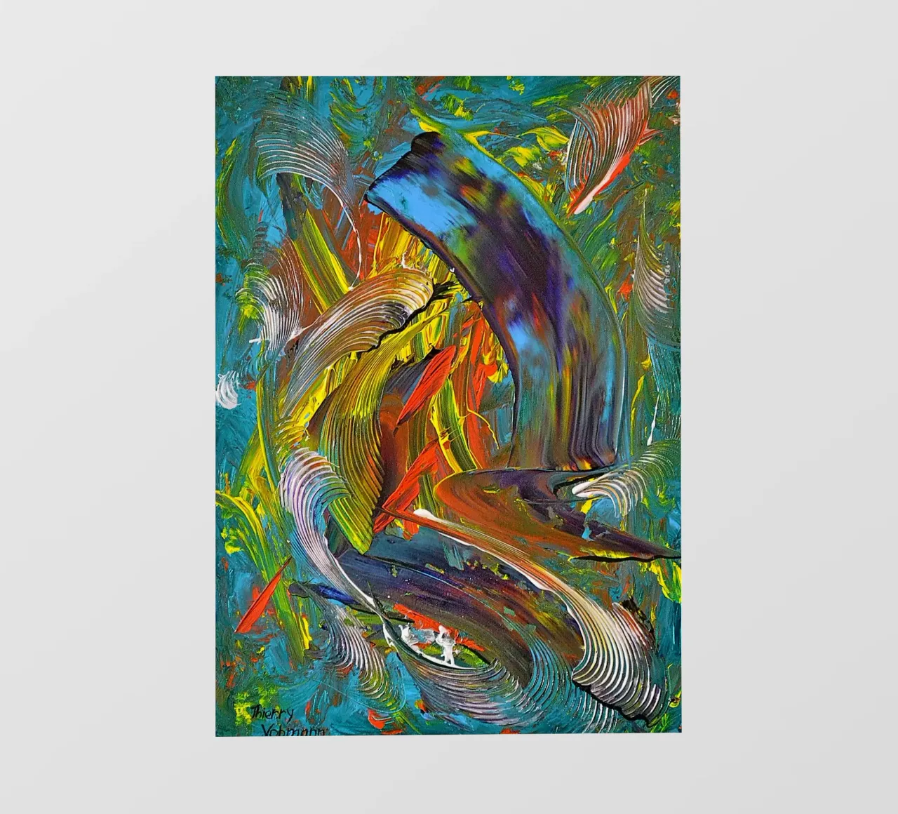 SPERANZA telo in pvc da Thierry Vobmann Abstract painting