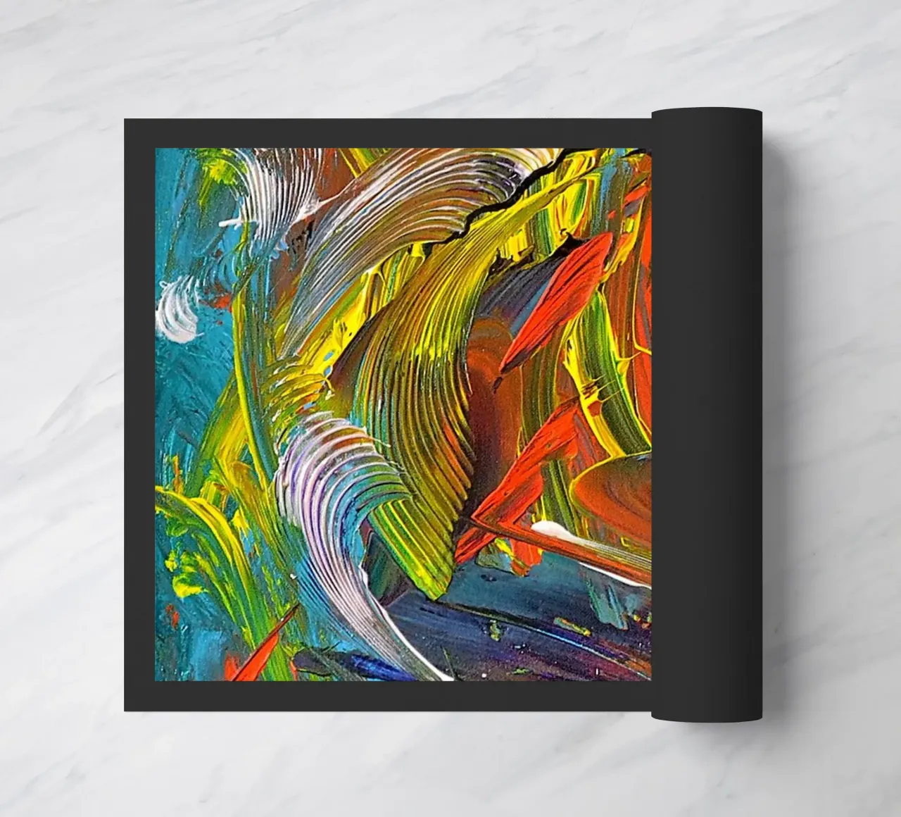 HOPE doormat by Thierry Vobmann Abstract painting