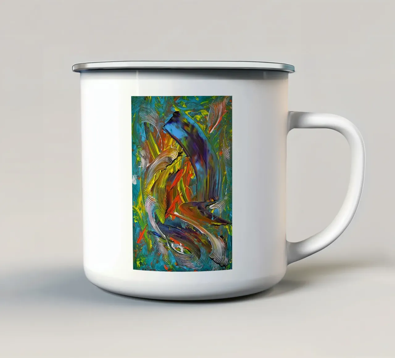 SPERANZA tazza in smalto da Thierry Vobmann Abstract painting