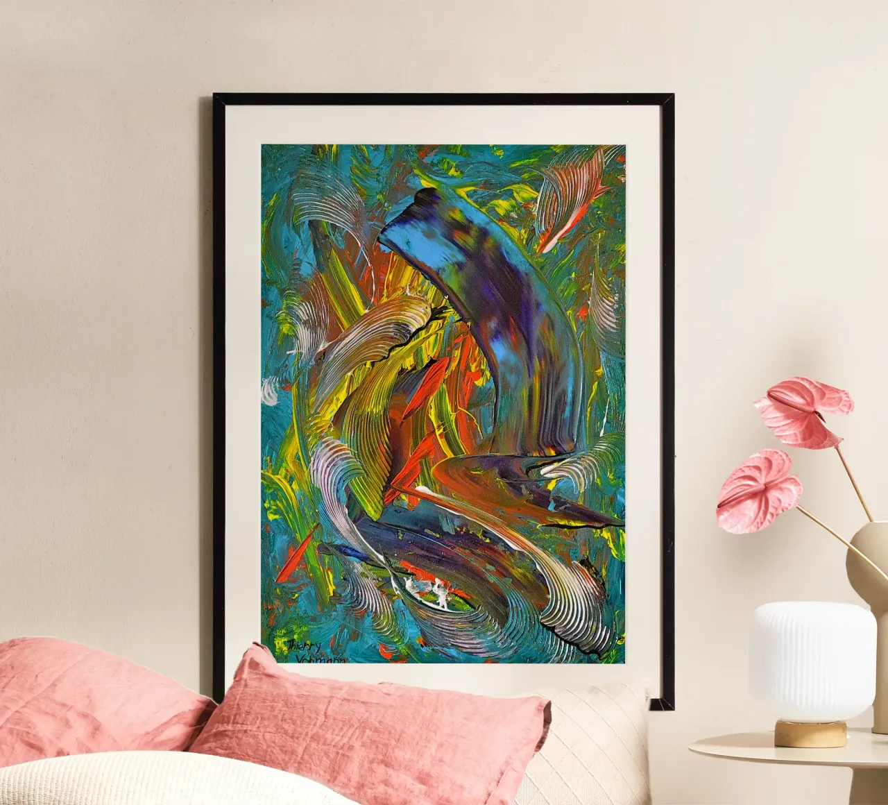 SPERANZA poster da Thierry Vobmann Abstract painting