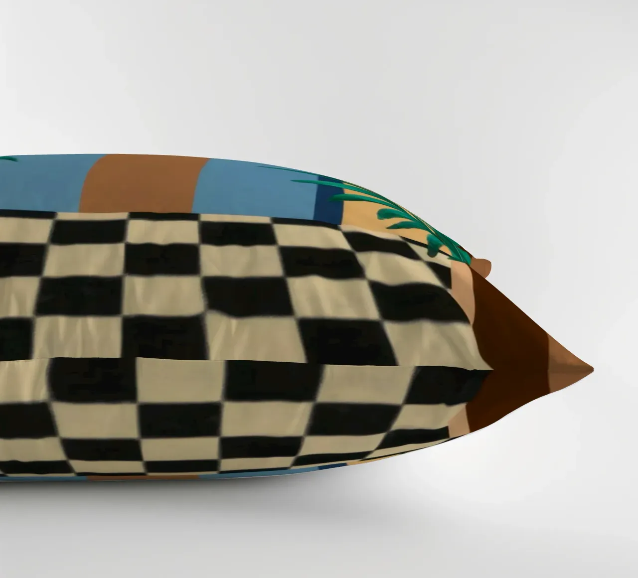Checkered Path Archway decorative cushion by Pale Aura