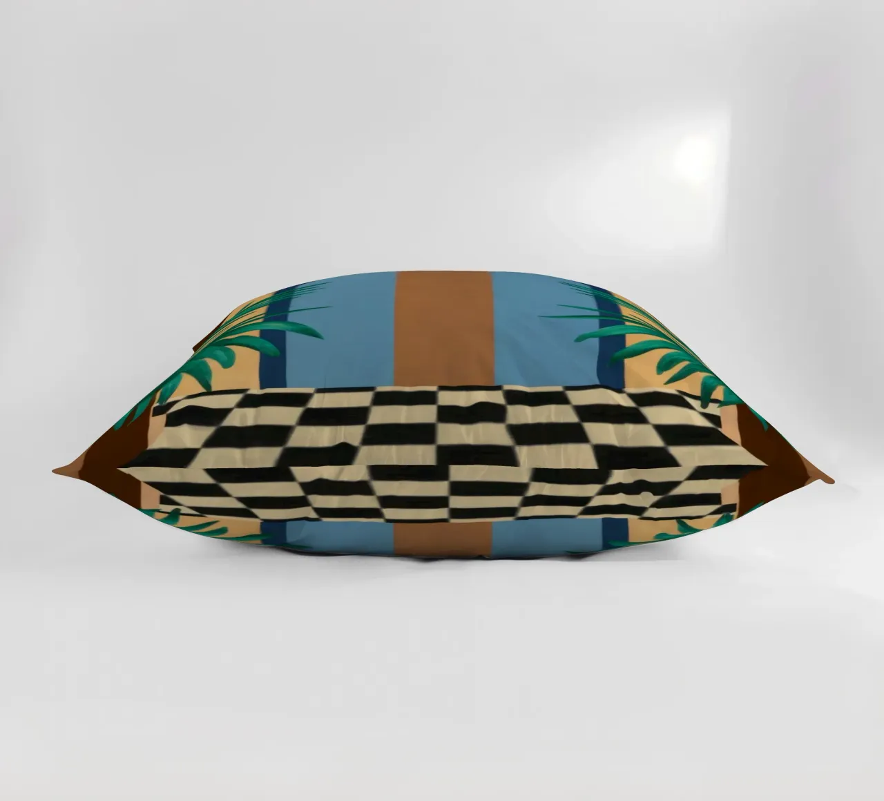 Checkered Path Archway decorative cushion by Pale Aura