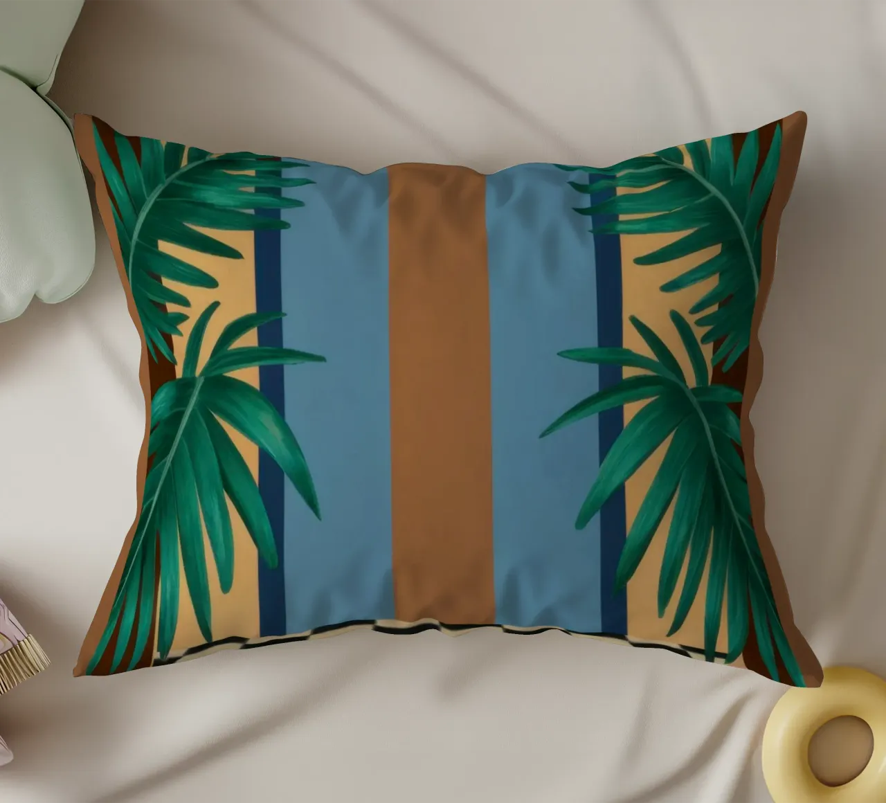 Checkered Path Archway decorative cushion by Pale Aura
