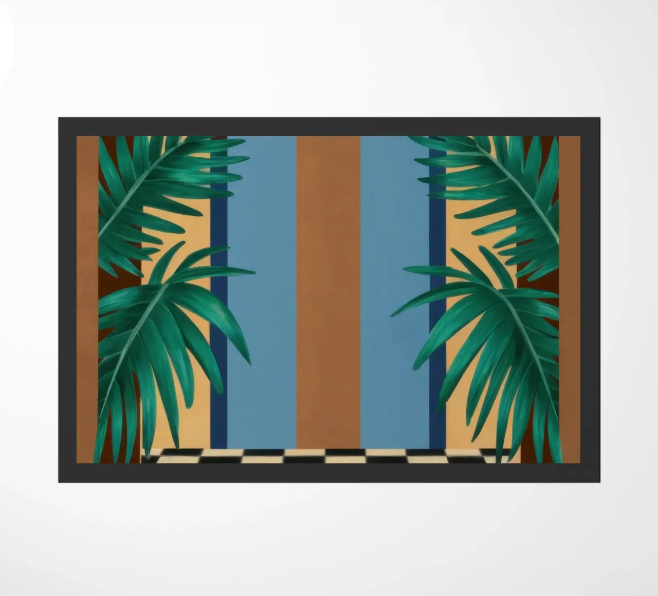 Checkered Path Archway doormat by Pale Aura
