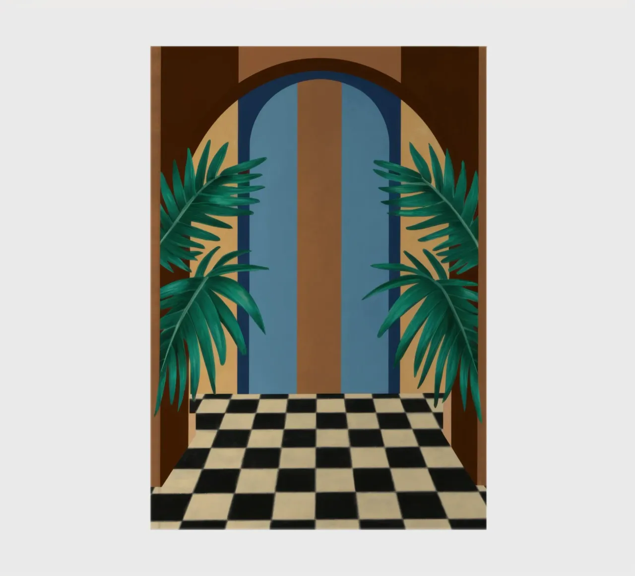 Checkered Path Archway notebook by Pale Aura