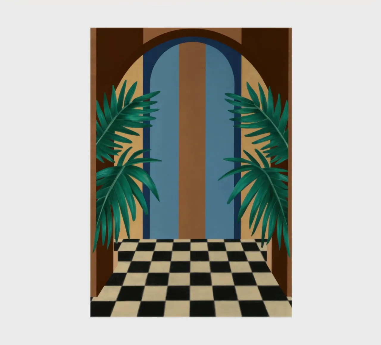 Checkered Path Archway notebook by Pale Aura