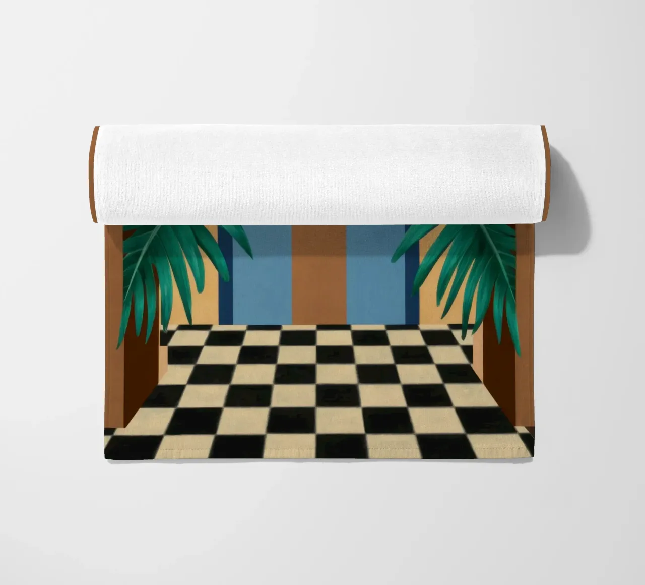 Geruit pad boog strandhanddoek van Pale Aura