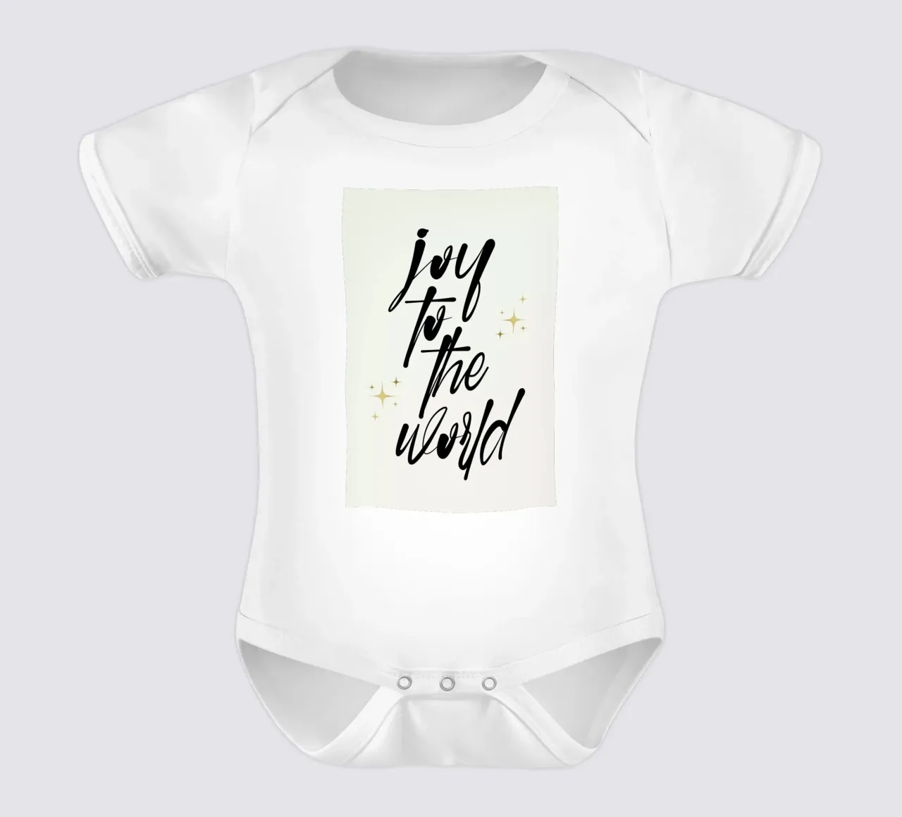 Joy To The World1 body neonato maniche corte da Kubistika