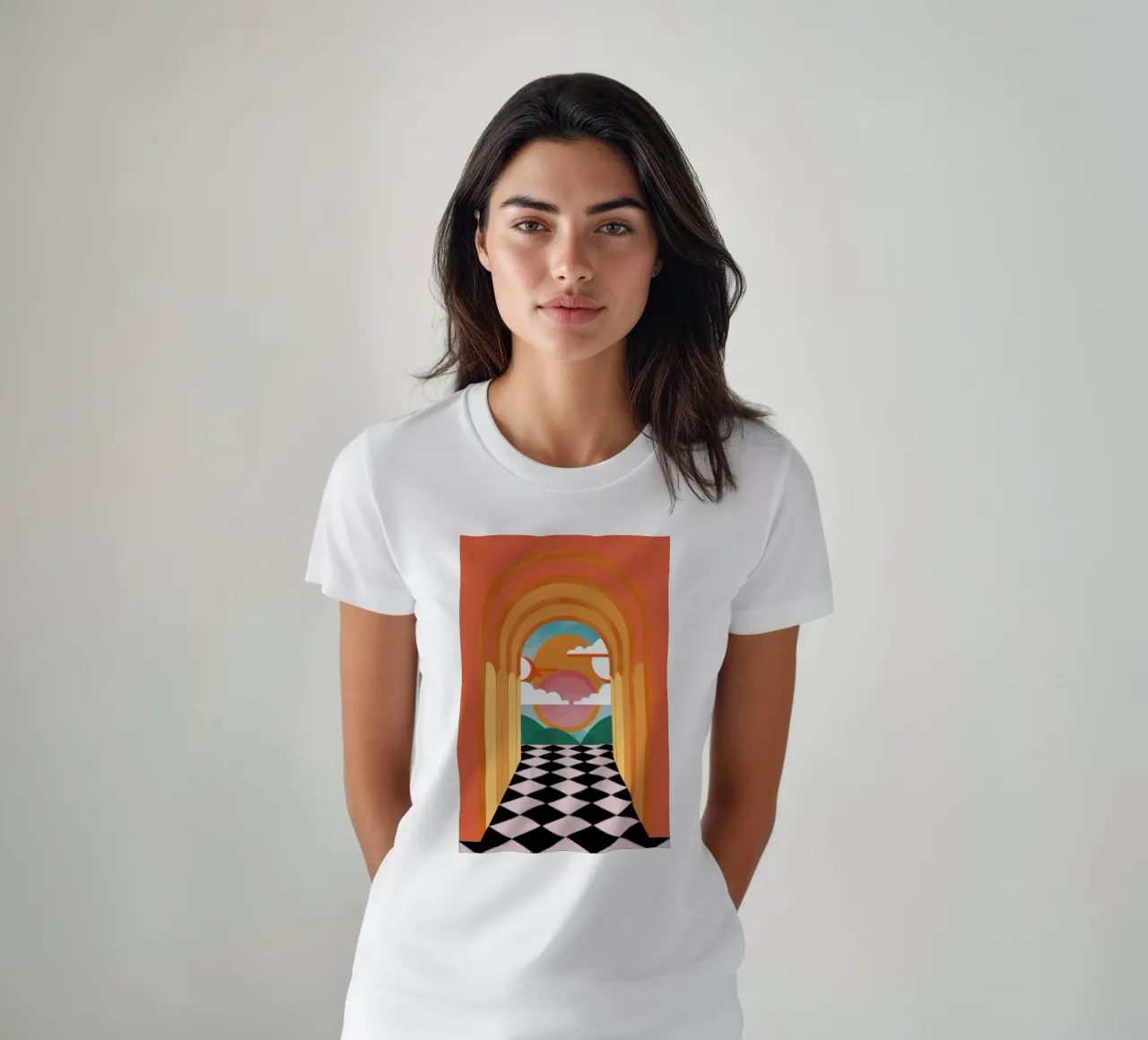 Sogno di un corridoio ad arco t-shirt da Pale Aura