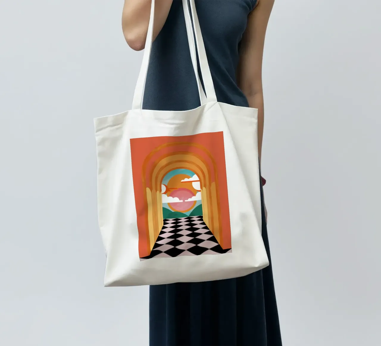Sogno di un corridoio ad arco borsa in juta da Pale Aura