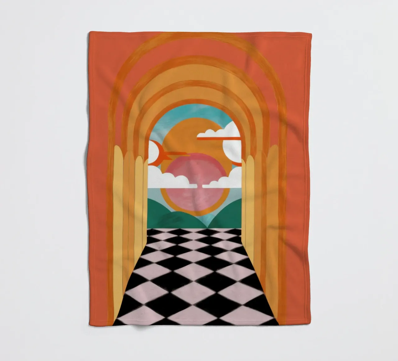 Sogno di un corridoio ad arco coperta in pile da Pale Aura