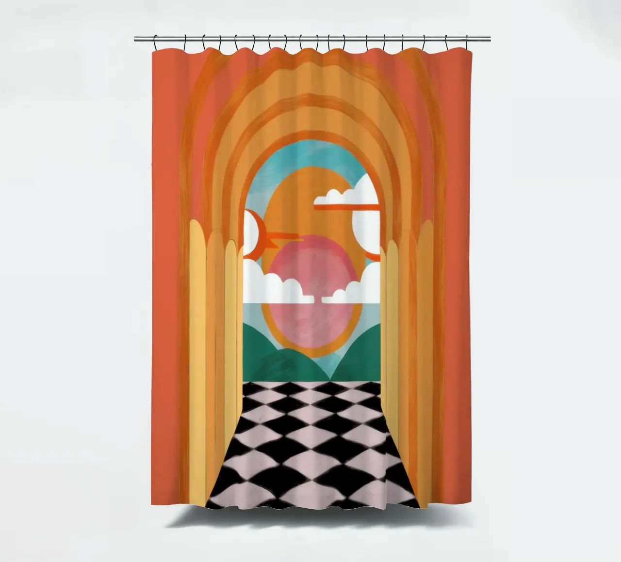 Sogno di un corridoio ad arco tenda da doccia da Pale Aura