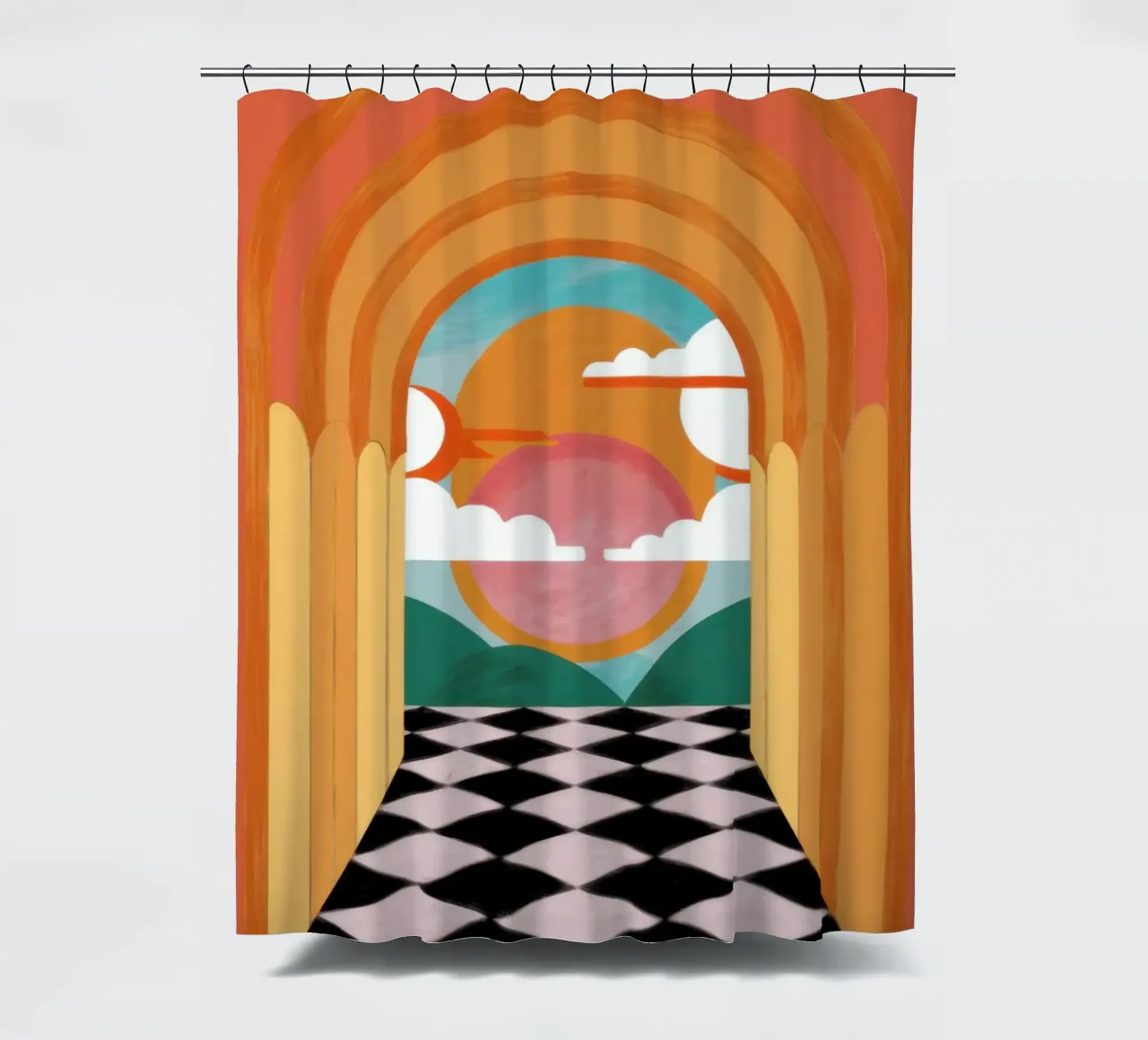 Sogno di un corridoio ad arco tenda da doccia da Pale Aura
