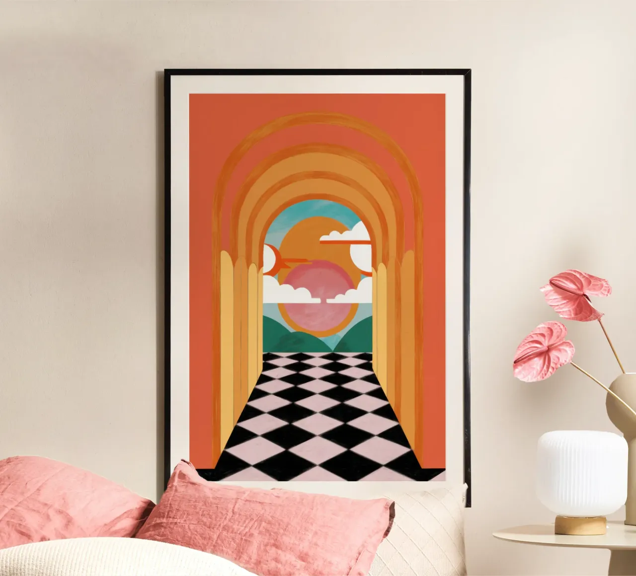 Sogno di un corridoio ad arco carta hahnemühle da Pale Aura