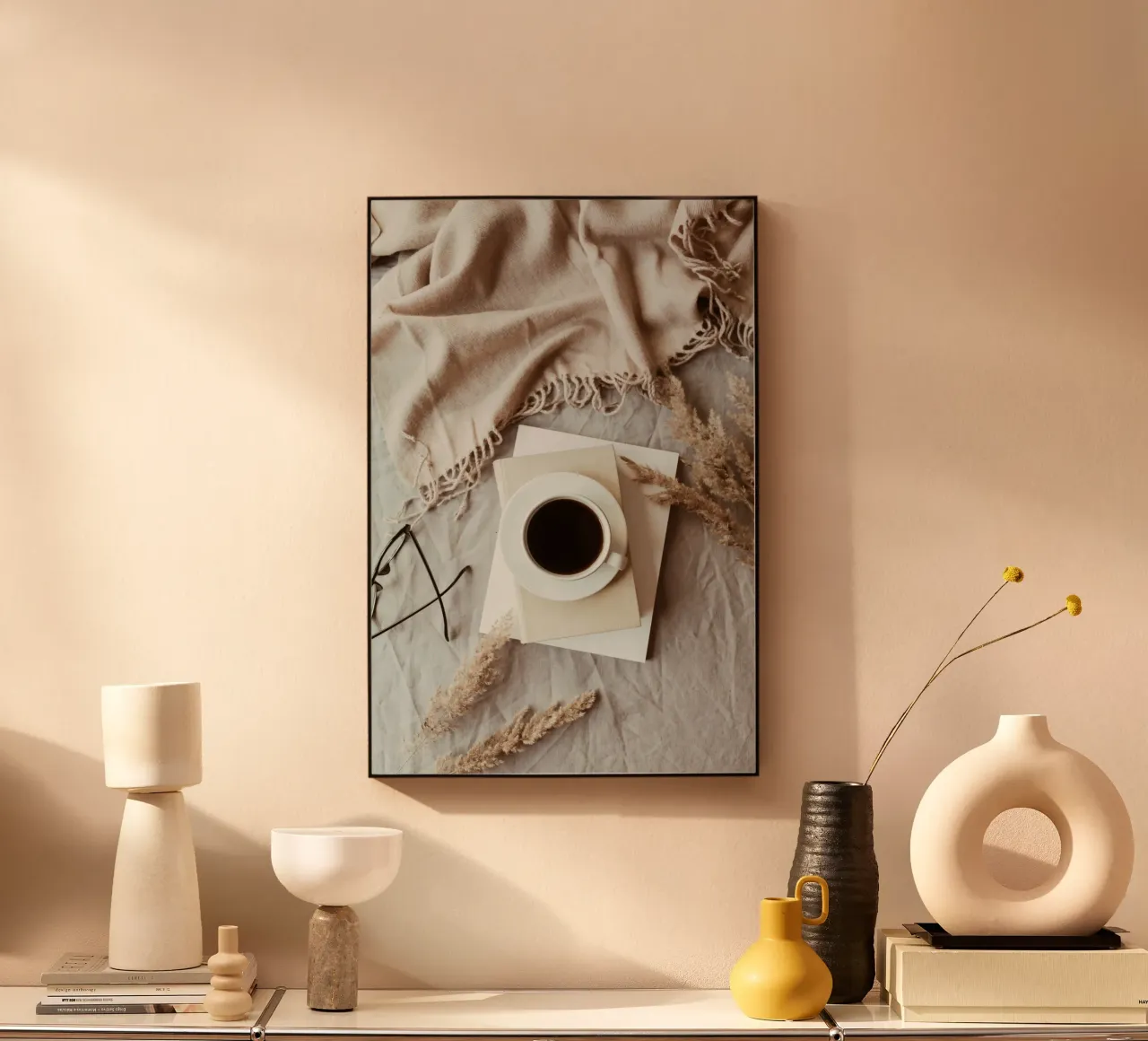 Accogliente quiete autunnale alluminio dibond da PhotoVibe Decor