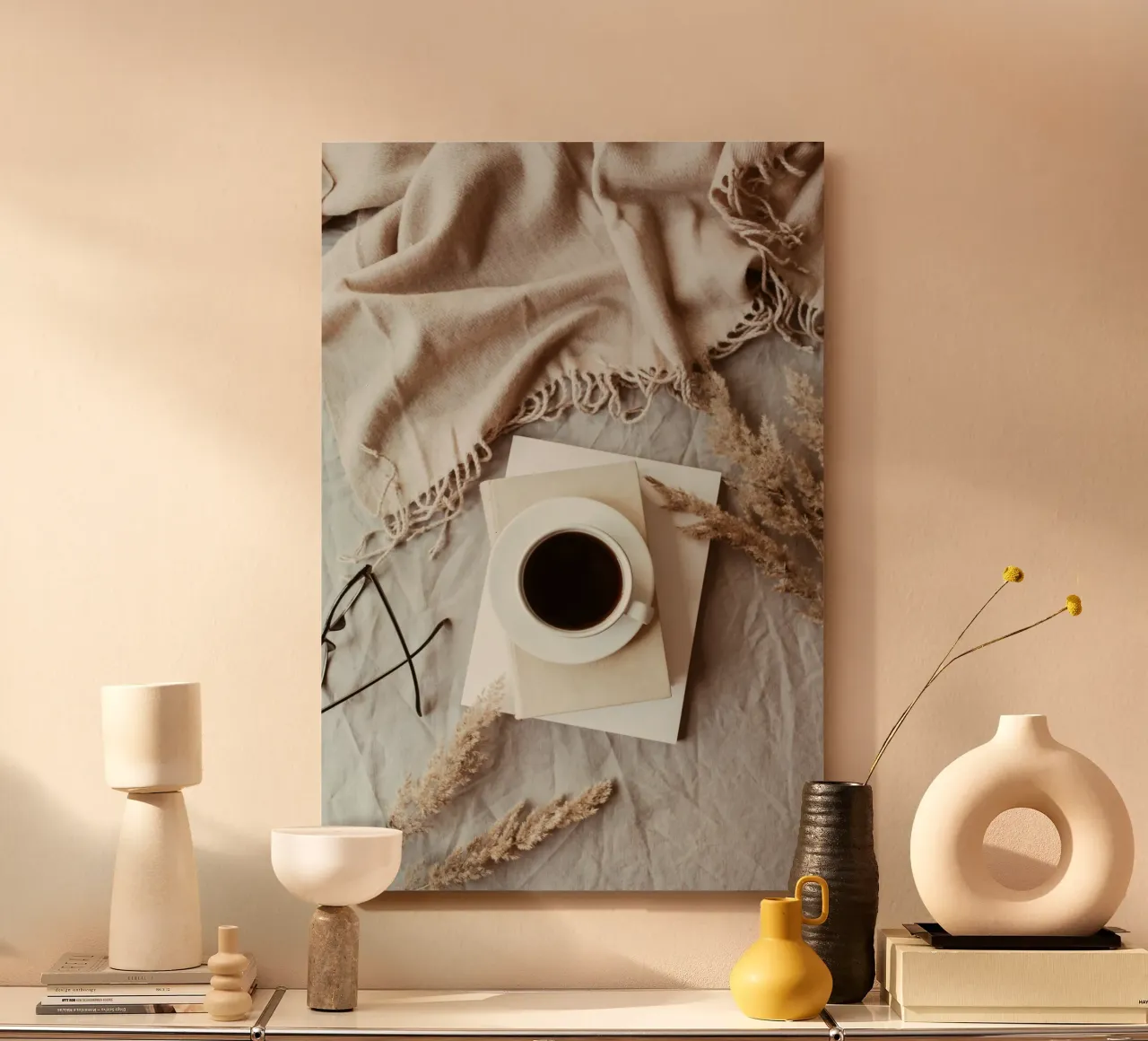 Accogliente quiete autunnale alluminio dibond da PhotoVibe Decor
