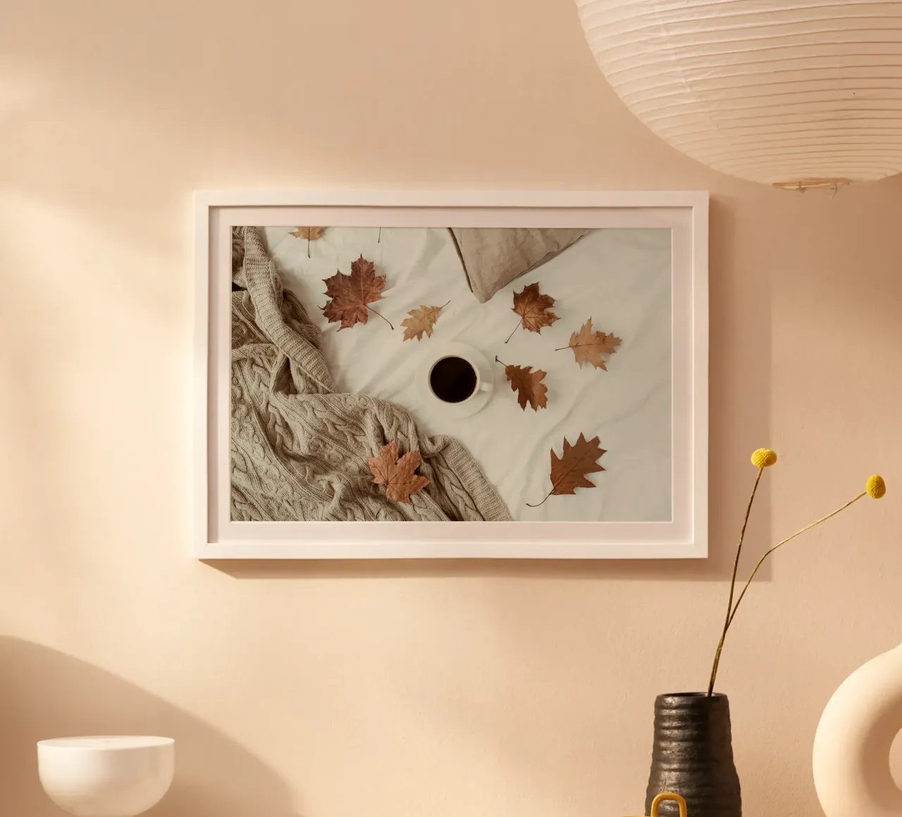 Accogliente quiete autunnale carta hahnemühle da PhotoVibe Decor