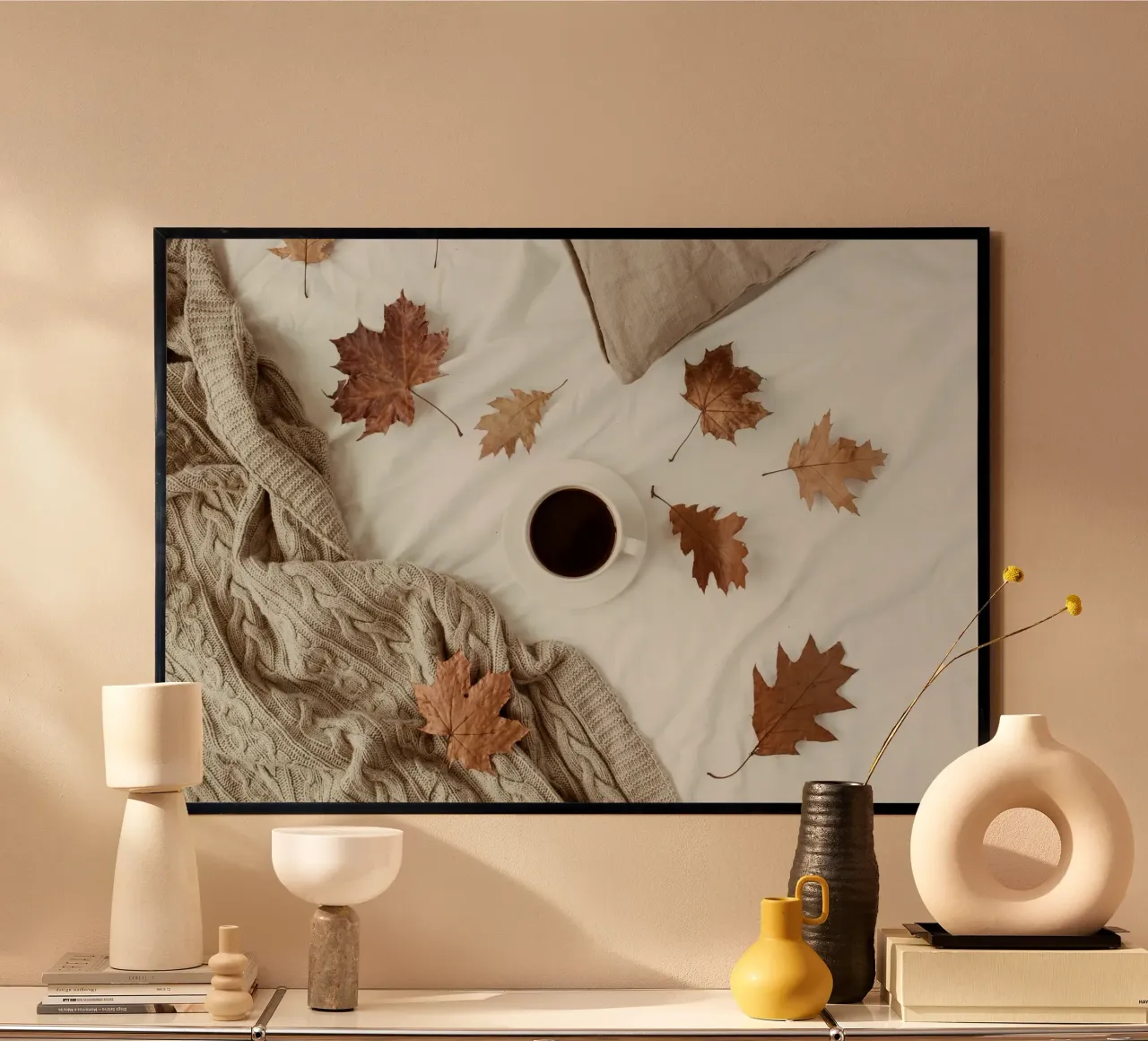 Accogliente quiete autunnale carta hahnemühle da PhotoVibe Decor