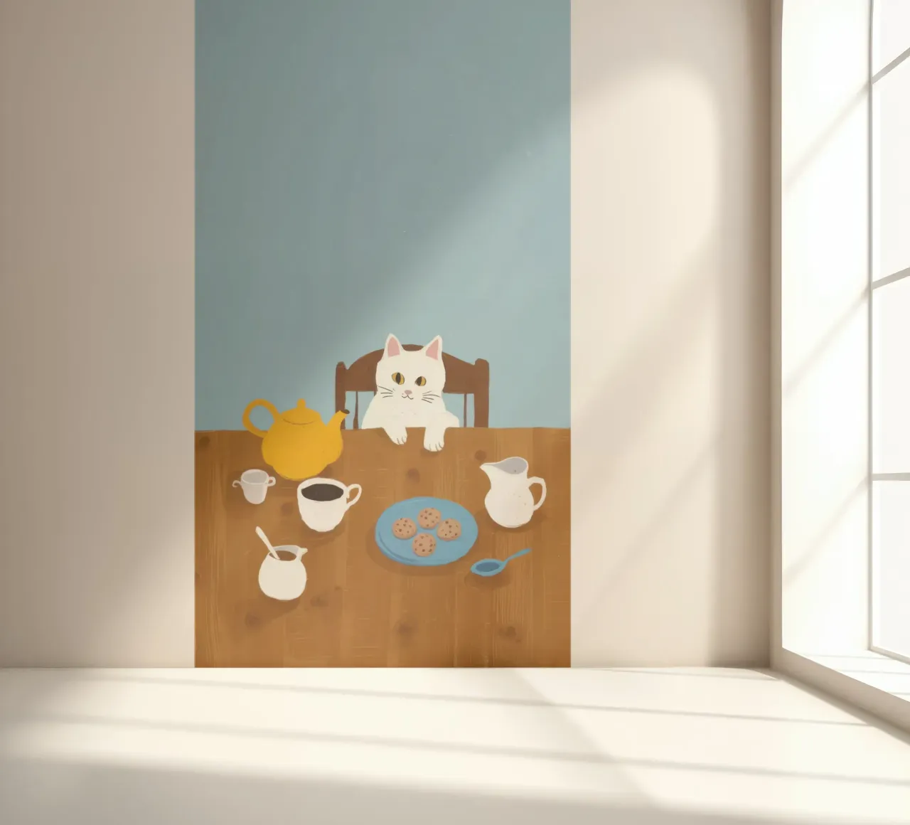 Teatime Cat Gathering photo wallpaper by Pale Aura