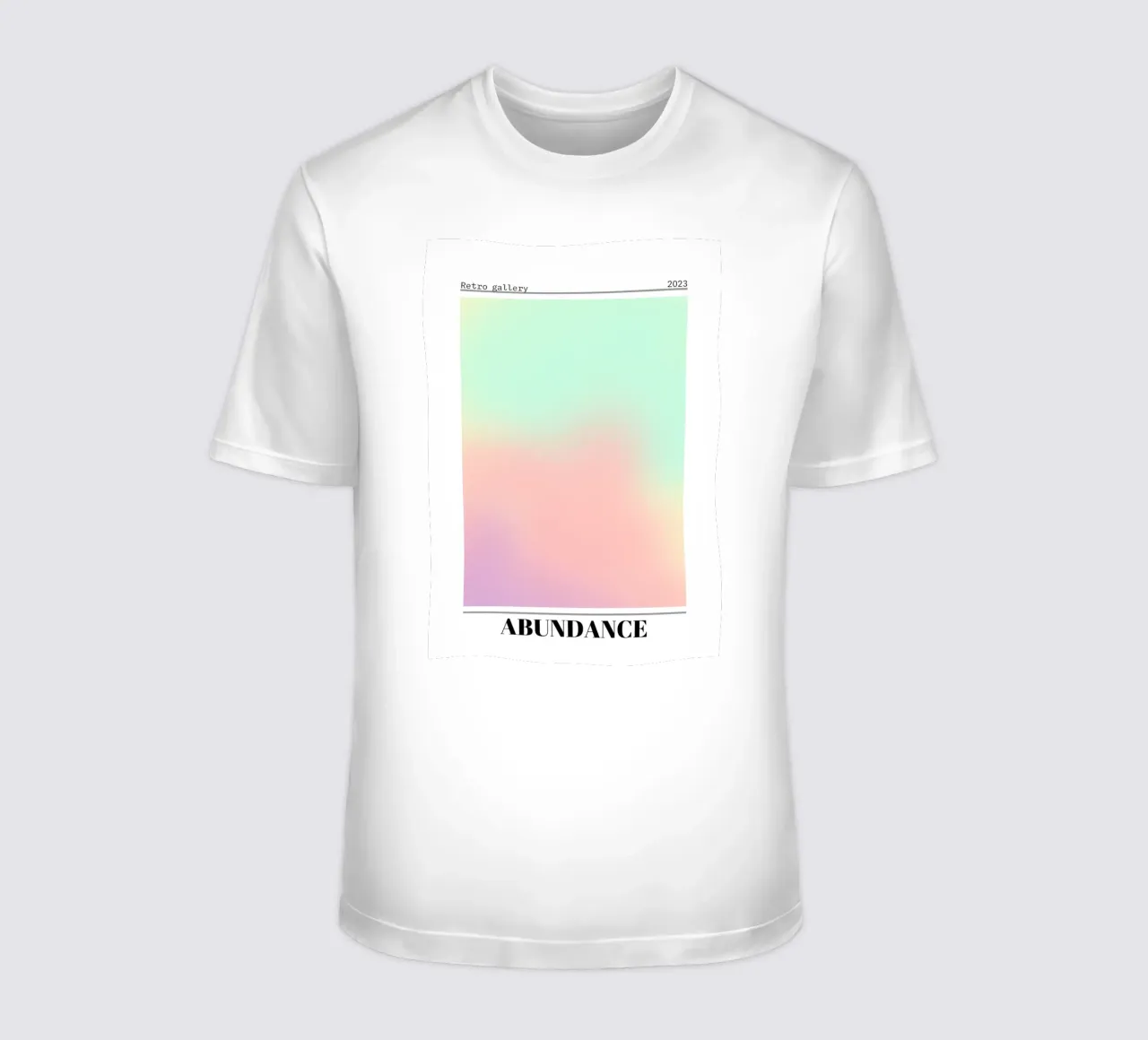 Abundance Gradient Art Print - Pastel Aesthetic Modern Poste t-shirt by homdeco