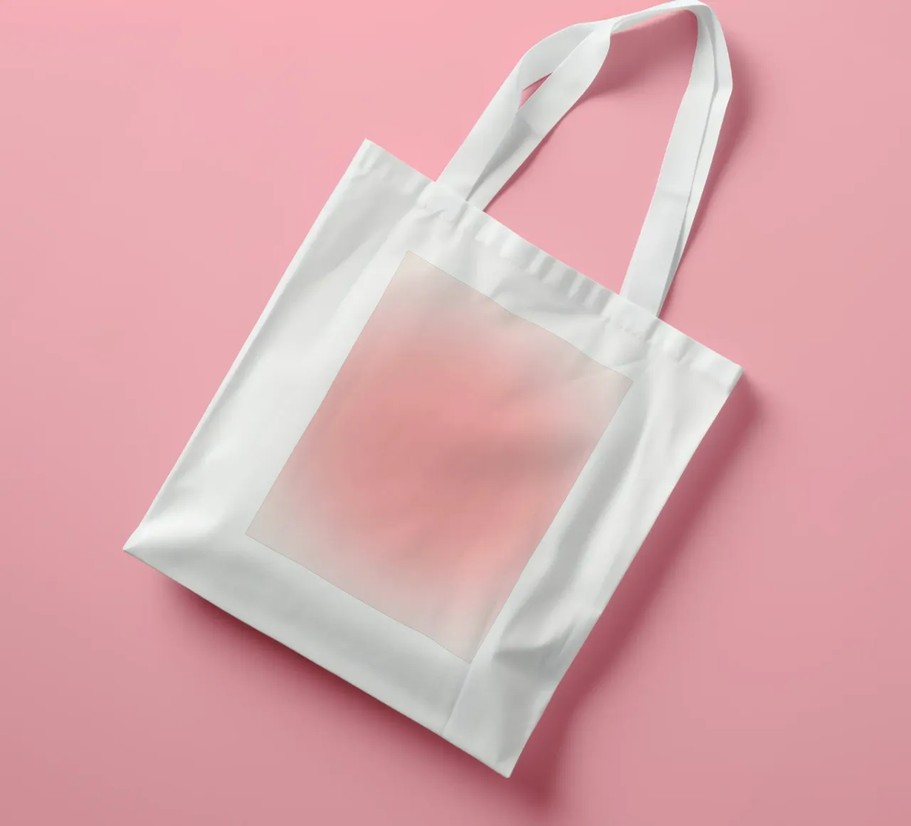 Poster artistico estetico a sfumatura rosa sognante Aura borsa in juta da homdeco