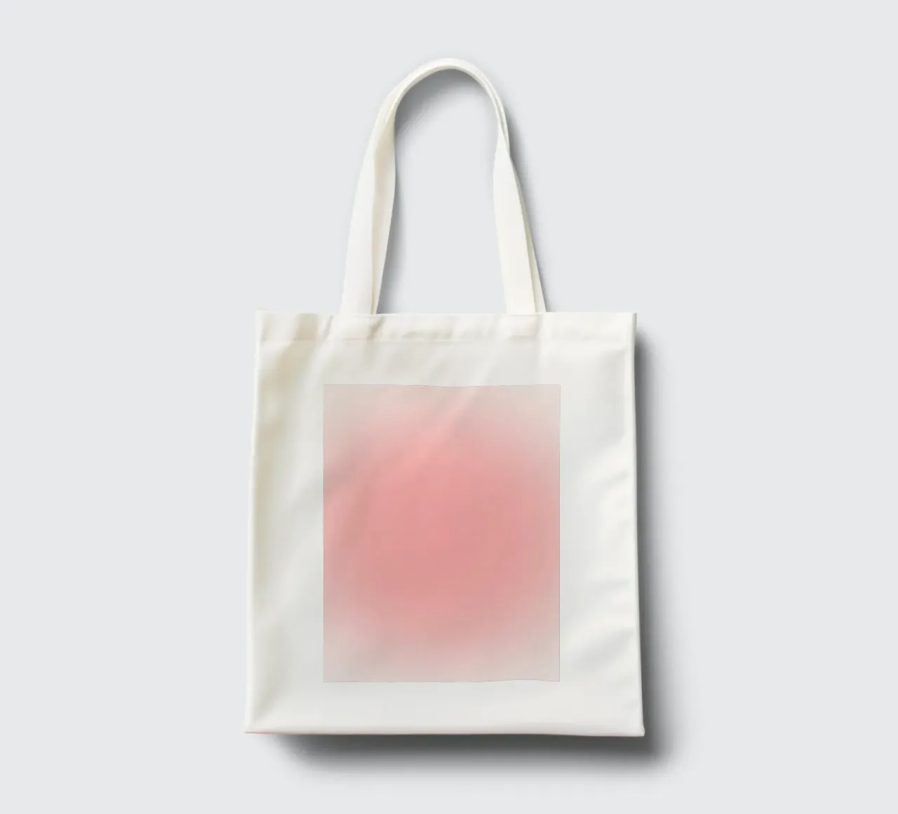 Poster artistico estetico a sfumatura rosa sognante Aura borsa in juta da homdeco