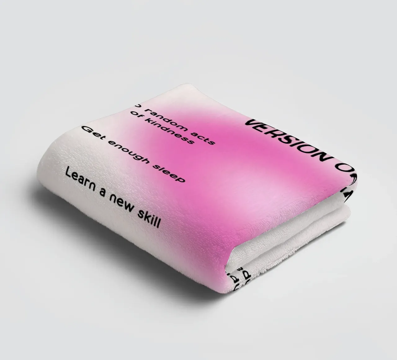 Chart zur Selbstverbesserung: Verliebe dich in dich selbst Aura Kunst Handtuch von homdeco
