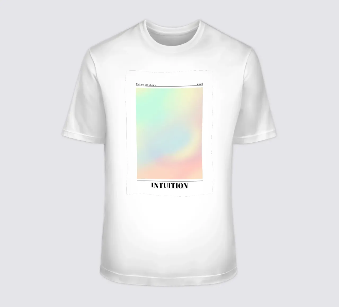 Retro Gallery Intuition Gradient Abstract Poster Art 2023 t-shirt da homdeco