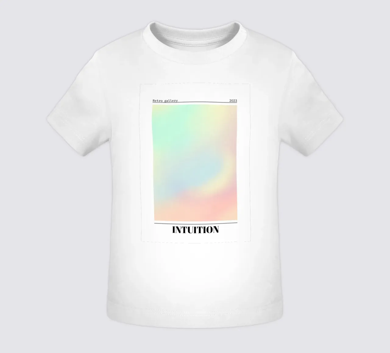 Retro Gallery Intuition Gradient Abstract Poster Art 2023 maglietta neonato da homdeco