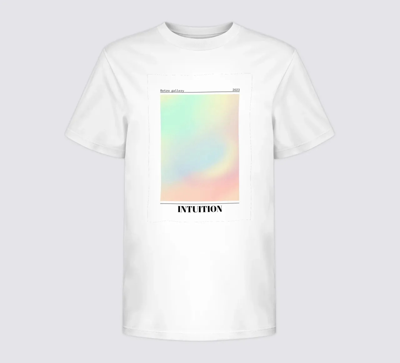 Retro Gallery Intuition Gradient Abstract Poster Art 2023 t-shirt bambini da homdeco
