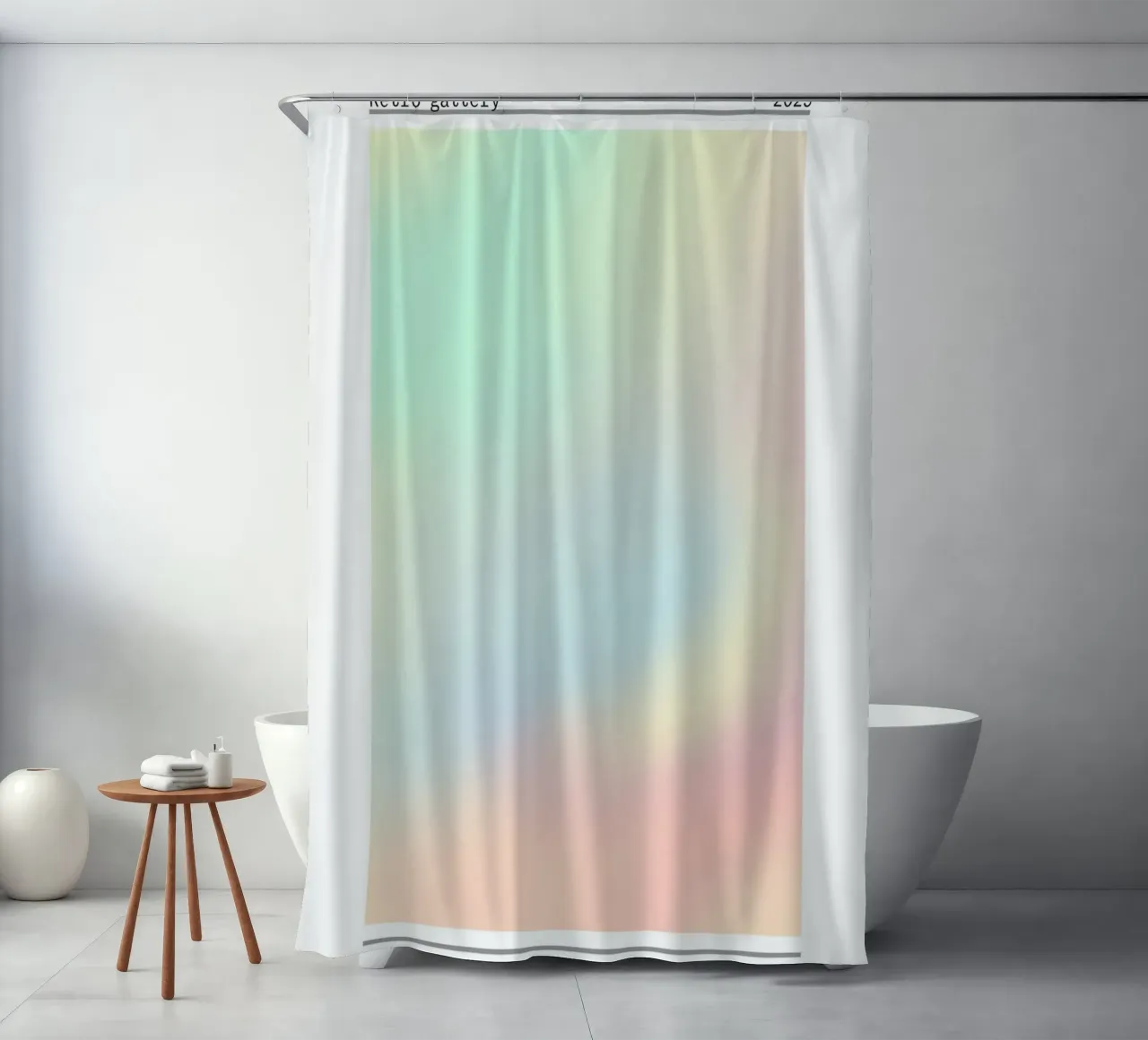 Retro Gallery Intuition Gradient Abstract Poster Art 2023 tenda da doccia da homdeco