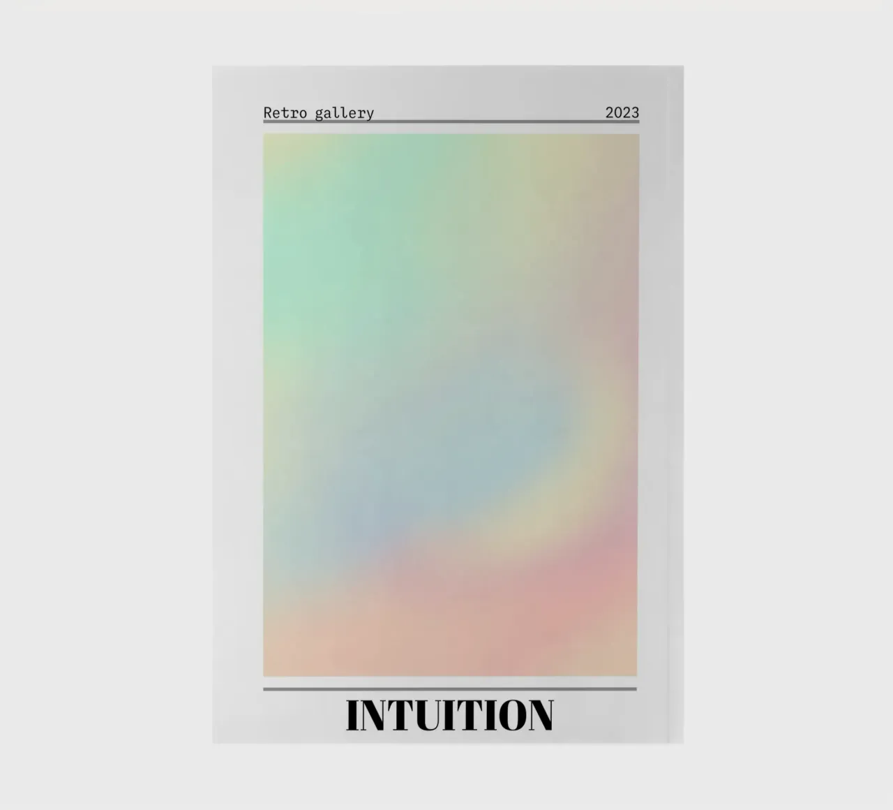 Retro Gallery Intuition Gradient Abstract Poster Art 2023 diario da homdeco