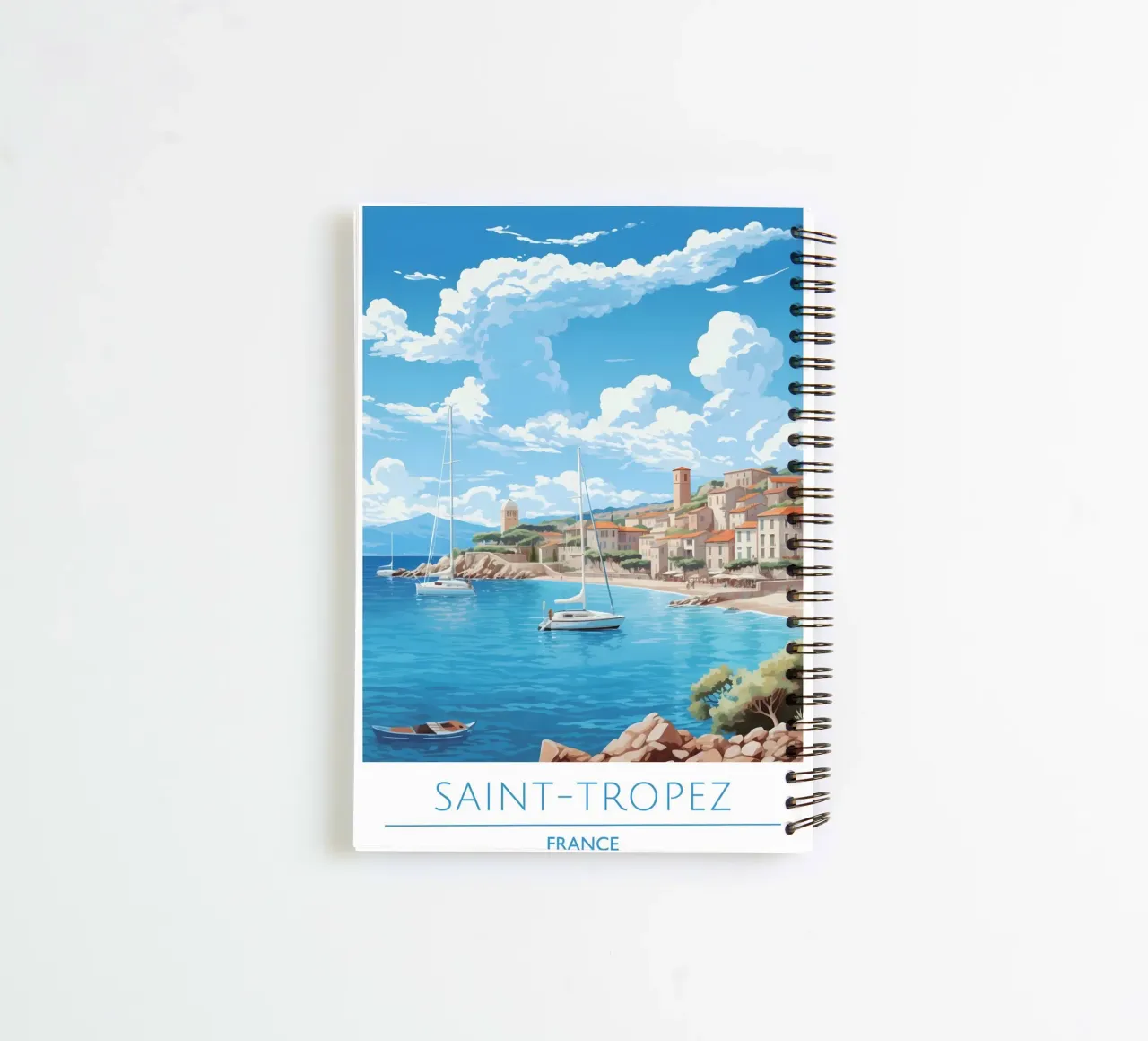 Retro Gallery Intuition Gradient Abstract Poster Art 2023 carnet à spirale de homdeco