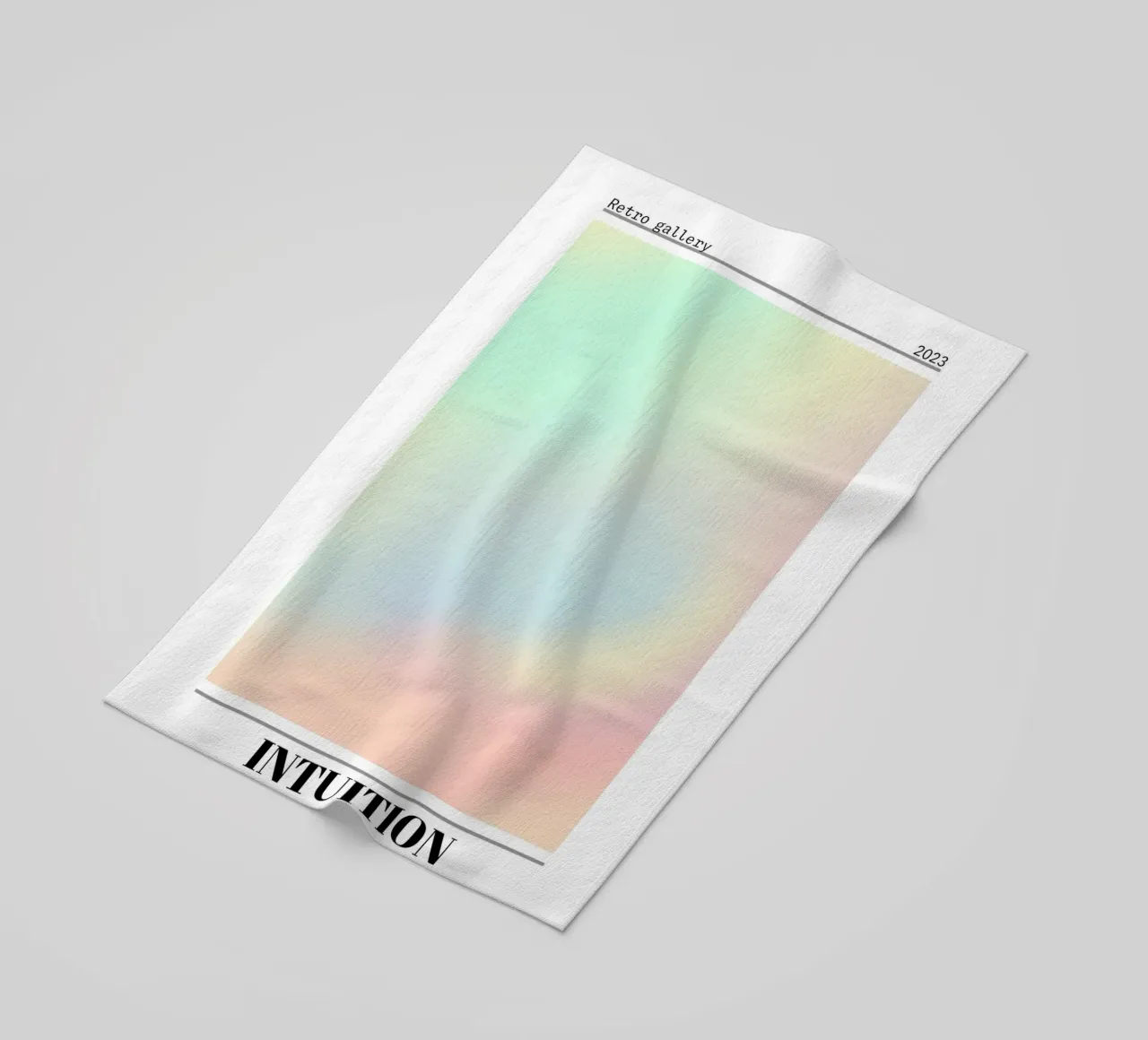 Retro Gallery Intuition Gradient Abstract Poster Art 2023 telo mare da homdeco