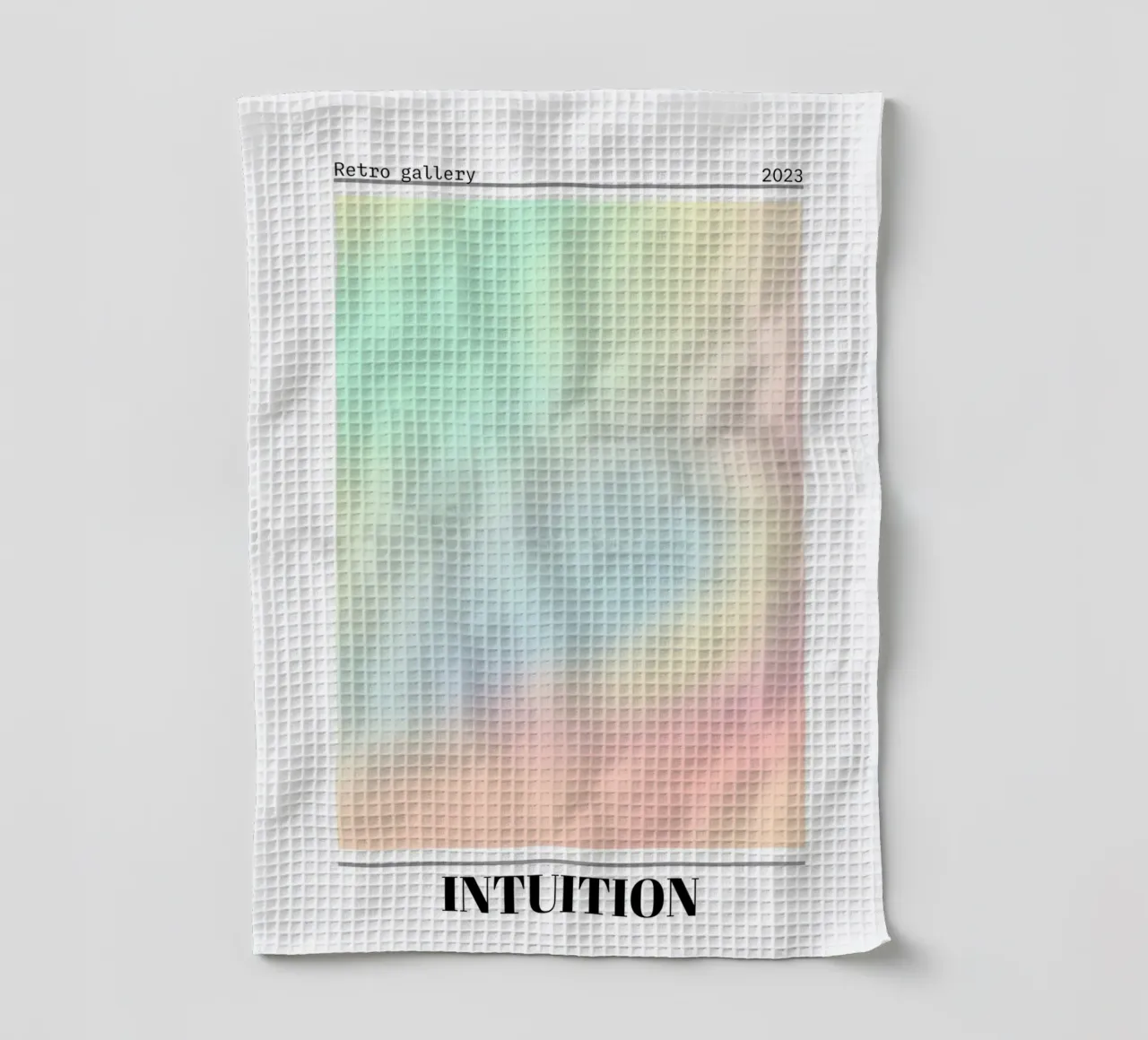 Retro Gallery Intuition Gradient Abstract Poster Art 2023 canovaccio da cucina da homdeco
