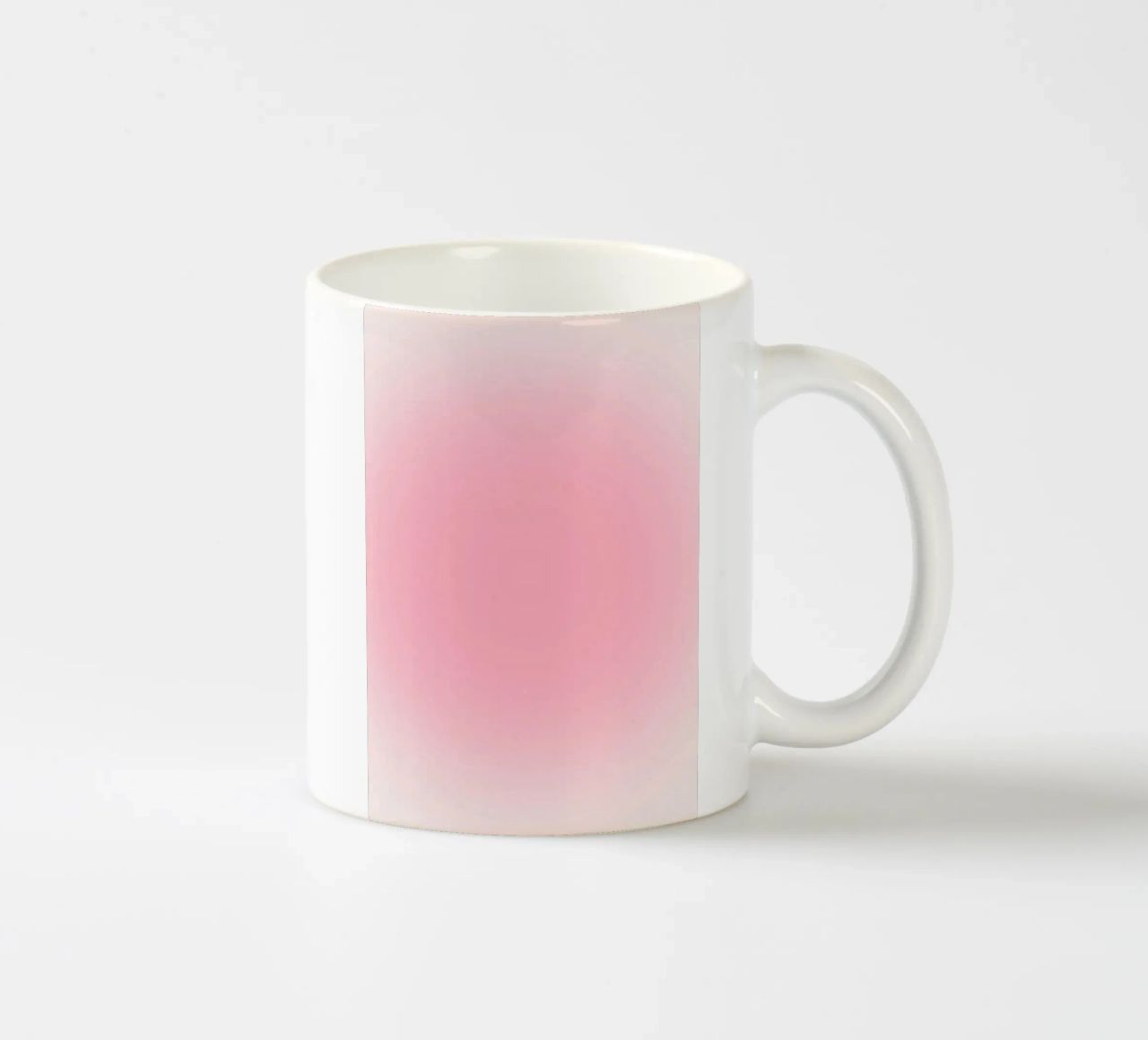Stampa d'arte astratta rosa bubblegum Soft Aura Gradient tazza in ceramica da homdeco