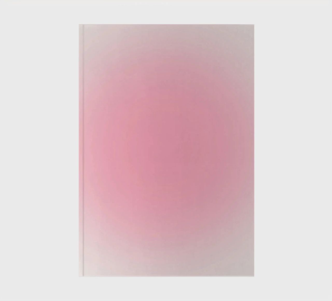 Bubblegum Pink Soft Aura Gradient Abstract Art Print notebook by homdeco
