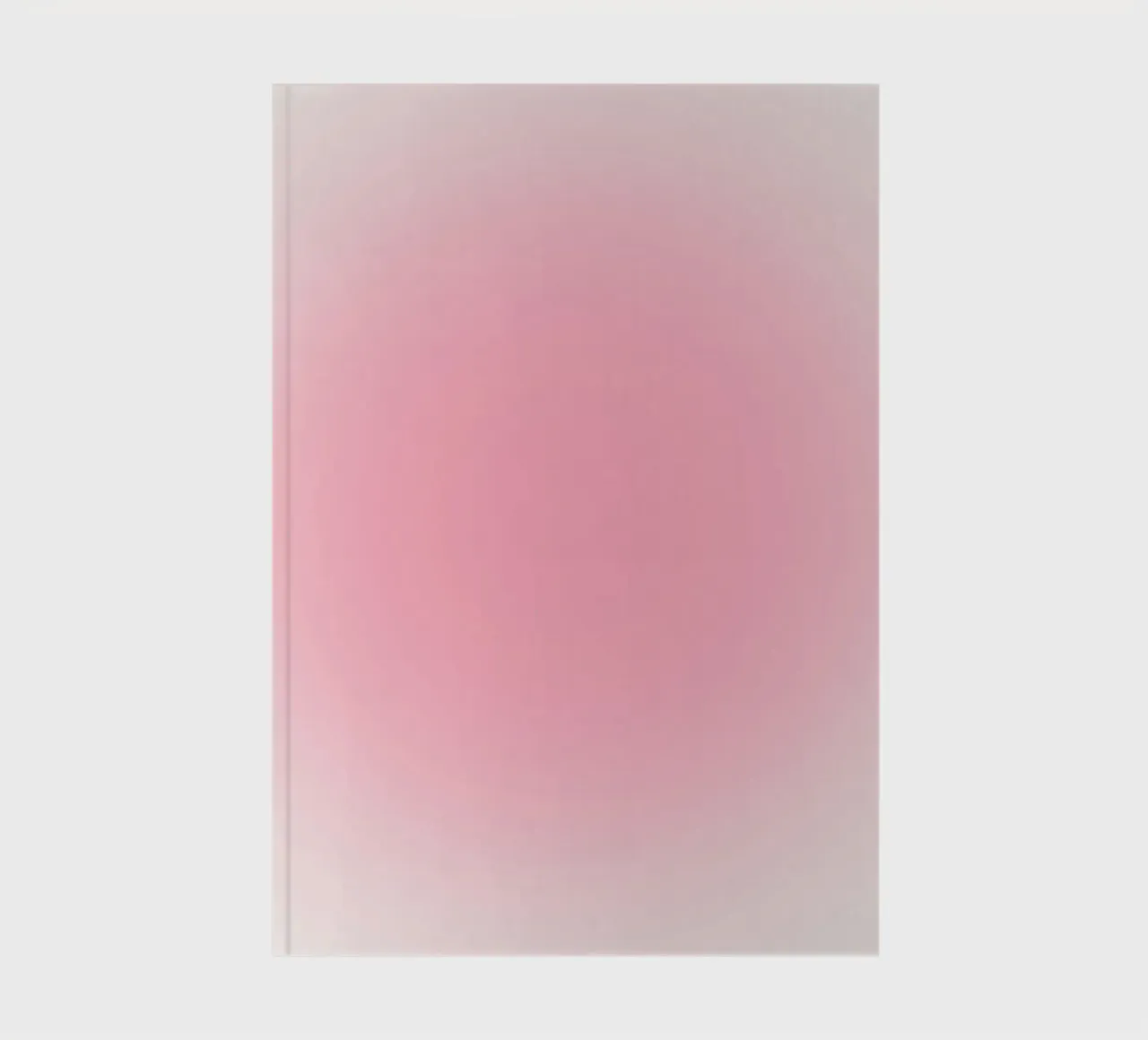 Bubblegum Pink Soft Aura Gradient Abstract Art Print notebook by homdeco