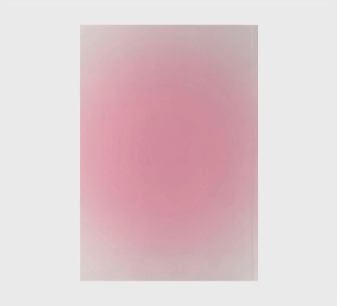 Bubblegum Pink Soft Aura Gradient Abstract Art Print notebook by homdeco