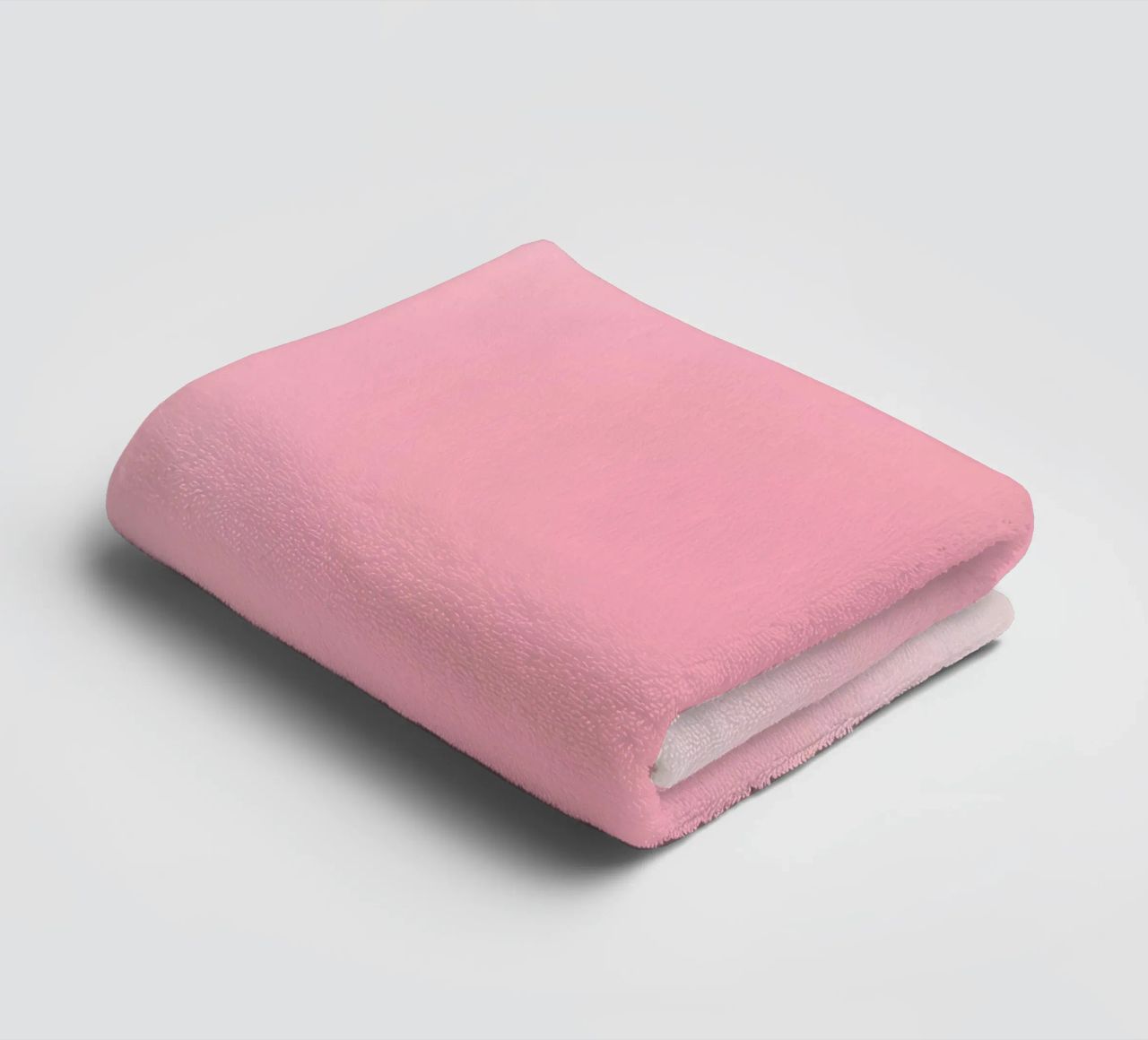 Bubblegum Pink Soft Aura Gradient Abstract Art Print towel by homdeco
