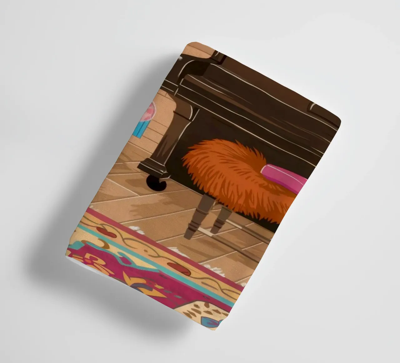 Coin lecture Flamant serviette de bain de Pale Aura