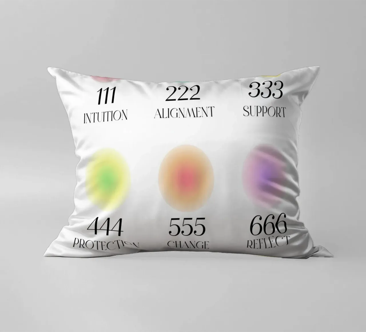 Numeri degli angeli Significato Grafico Aura Gradiente Poster Art cuscino da homdeco