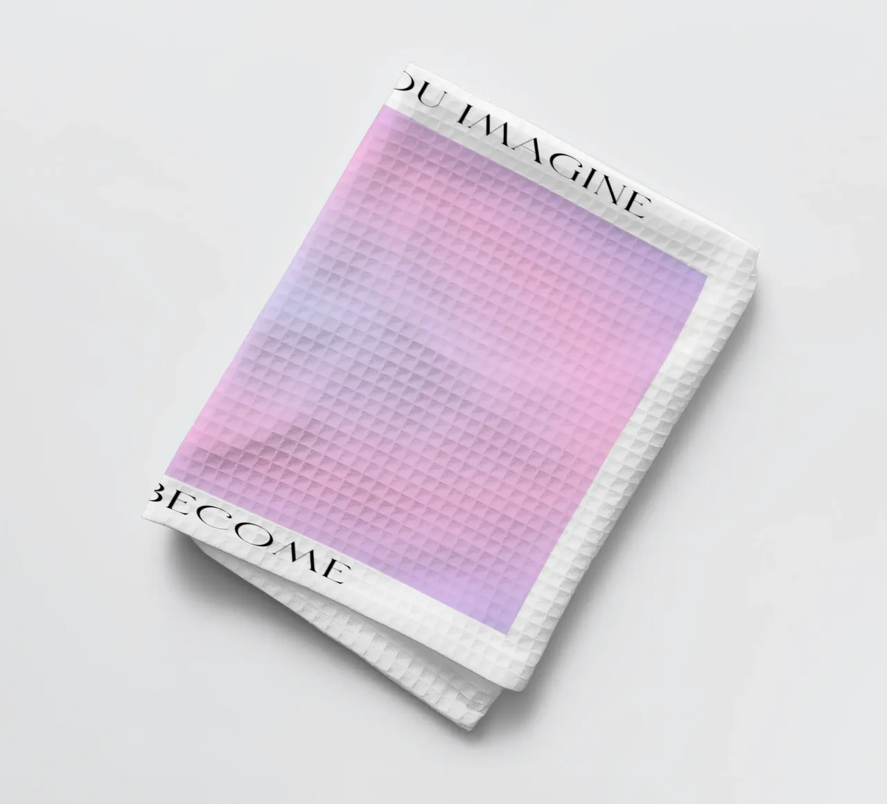 "Ce que vous imaginez" Loi de l'Attraction Affiche Aura Gradient torchon de homdeco