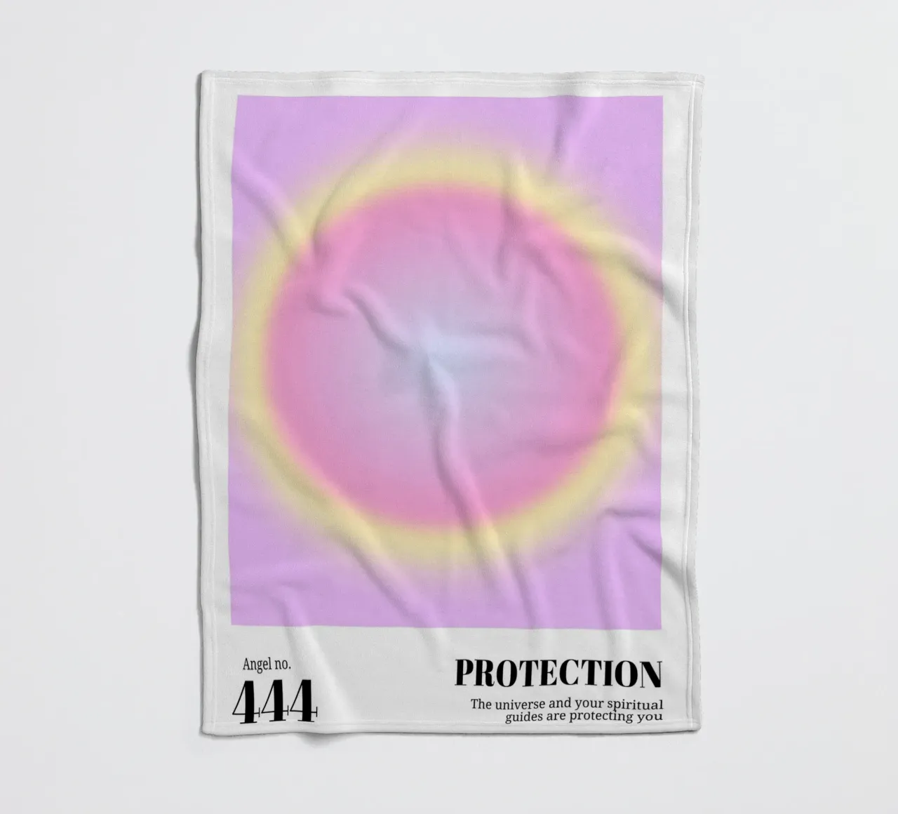 Angelo Numero 444 Protezione Aura Gradiente Poster Art coperta in pile da homdeco