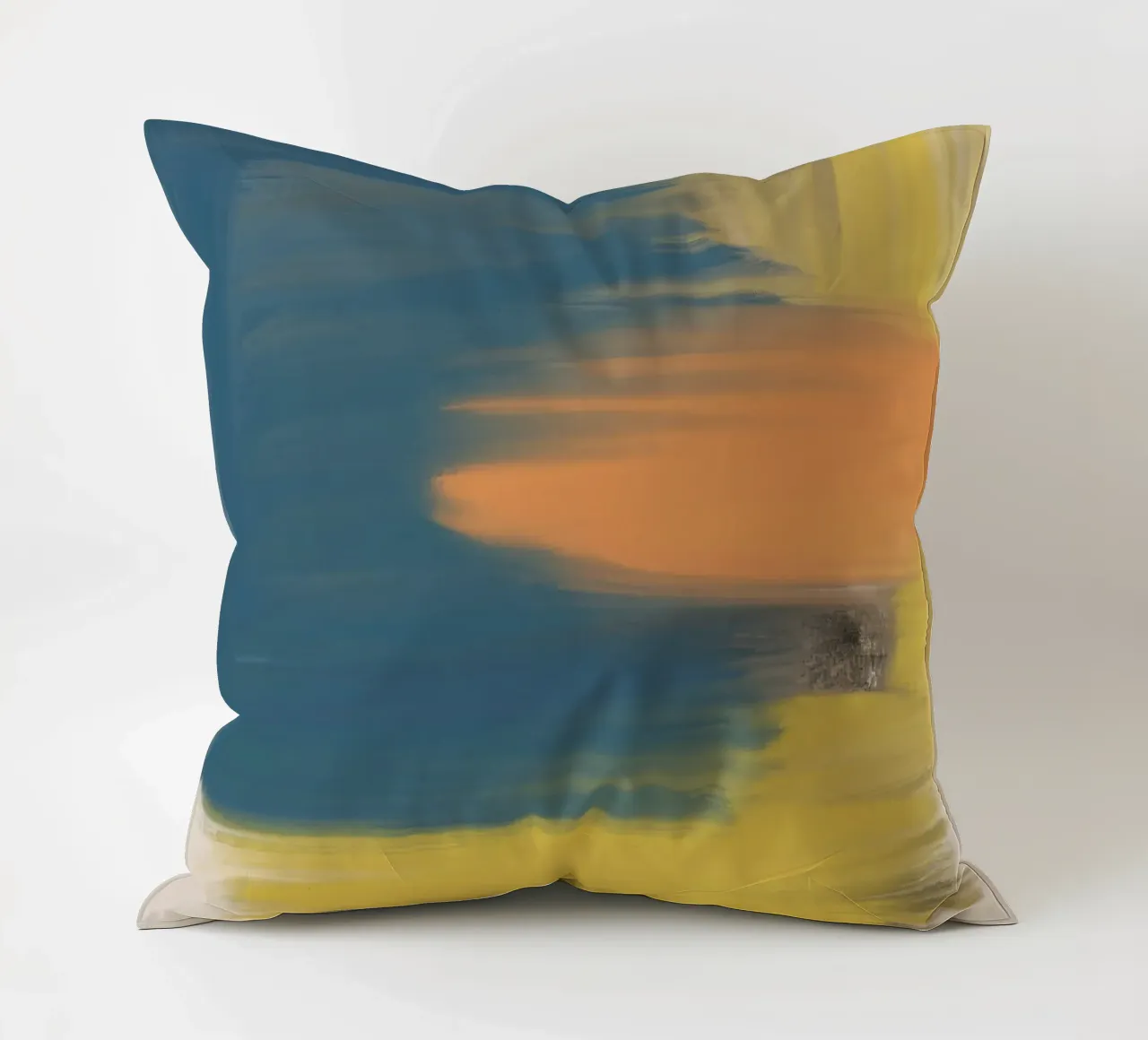 Abstract Brush Stroke decorative cushion by nileshkikuuchise