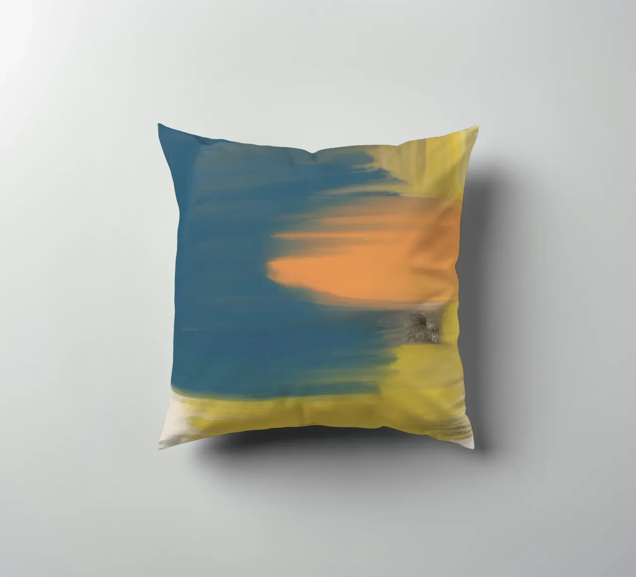 Abstract Brush Stroke decorative cushion by nileshkikuuchise