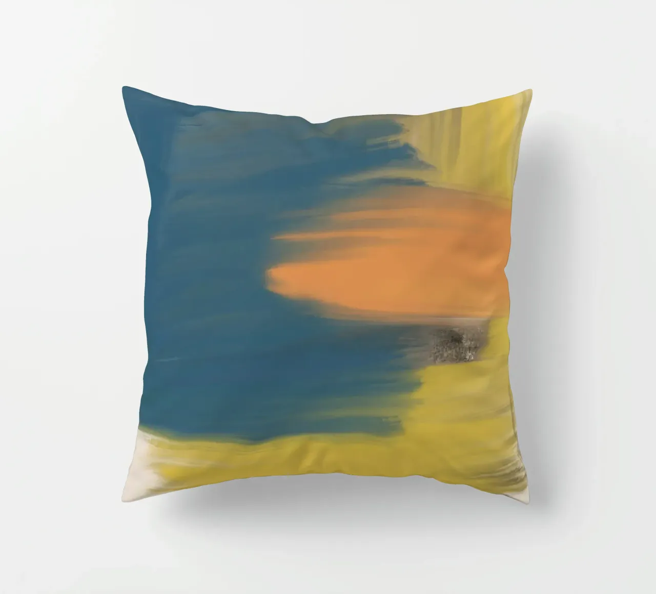 Abstract Brush Stroke decorative cushion by nileshkikuuchise