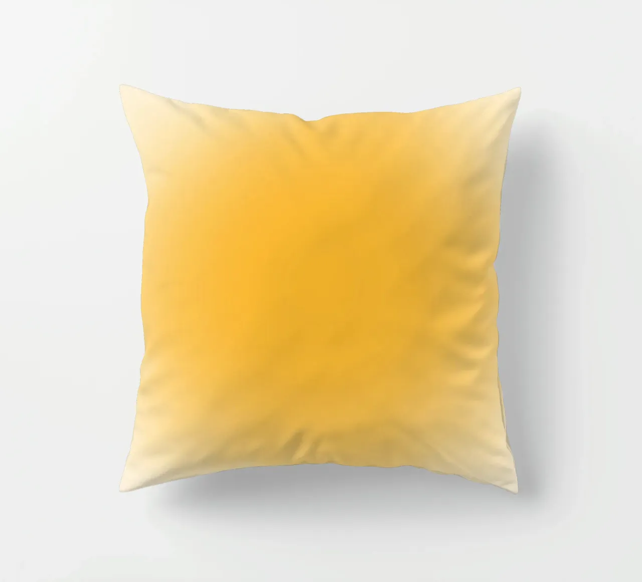 Warm Golden Aura Gradient Abstract Wall Art Print decorative cushion by homdeco